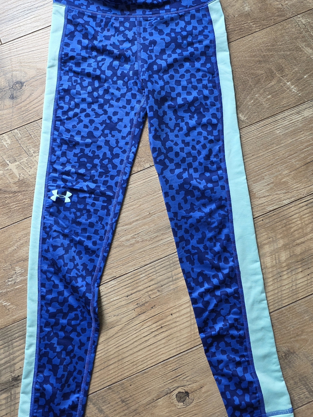 Under Armour Blue and Mint Girls' Athletic Leggings